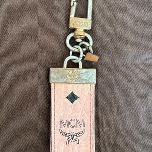 MCM Pink and Gold Key Holder